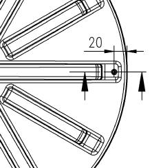 Fig. 15: Säkring av schaktlocket Bunta alla ledningar och anslutningskablar med medföljande buntband och häng dem över den övre vågräta delen på den interna rördragningen så att de inte kan hamna i