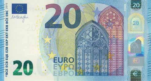 www.sport.sk Z DOMOVA 21 Nová 20-eurová bankovka (na snímke je jej lícna strana) bude dnes uvedená do obehu prostredníctvom bánk a bankomatov v celej eurozóne.
