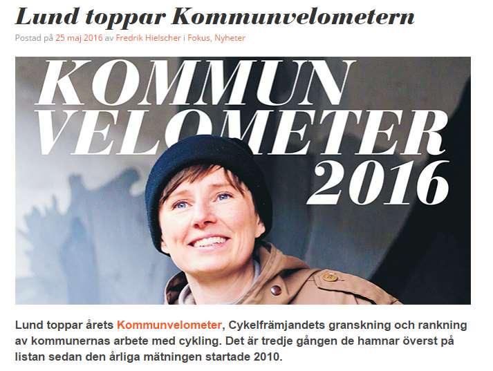 Årets cykelkommun igen!