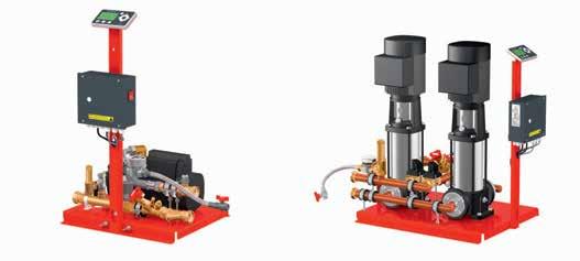 Expansionsautomater FLAMCOMAT PUMPENHETER Mono-utförande MM - M 130, och dubbel-pumpinstallation DM - D 130, CE-godkänd, maten används till att upprätthålla ett konstant tryck i värmeanläggningar