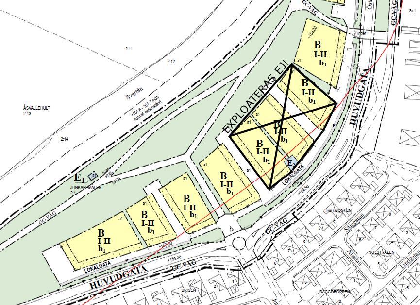 Detaljplan En grundförutsättning är att exploateringen ska inrymmas inom gällande detaljplan Laga kraft 2014-01-17 (se tillhörande dokument).