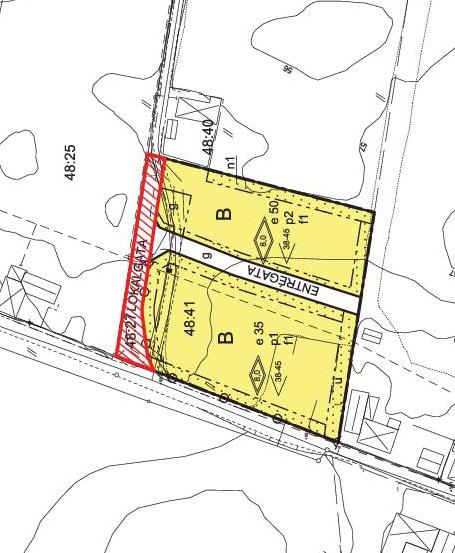 Planbeskrivning 4 (4) Areal och markägoförhållanden Det berörda markområdet är cirka 470m² stort.