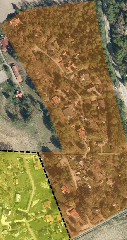 7 Detaljplaner Den sydvästra delen av planområdet omfattas av Byggnadsplan för fritidshusbebyggelse över del av fastigheten Bräcke 1:11, Strand Övra 1:7, Strand Nedra 2:10 i Forshälla socken och