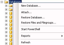 Ägare till databasen blir den som är inloggad.