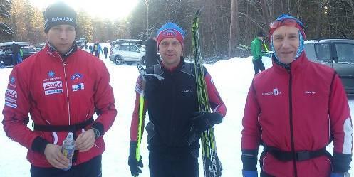 sig, efter att ha varit i absolut ledning någon kilometer i början blev det till sist en 6:e plats totalt i H21. Mikael följde upp med en 28:e placering i H40 och Kjell tog bronset i H60.