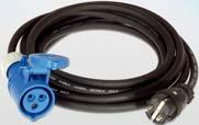 253 kr Adapterledning 3 x 2,5 mm 2 Schuko-gummikontakter För anslutning av ledningar med Schuko-koppling på CEE-matningskontakt.