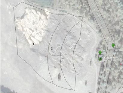 5.2 Rekommendationer för bergschaktningen Förslaget på bergschaktning utgick från att det var svårt att försvara samverkande laddningar under 2 kg.