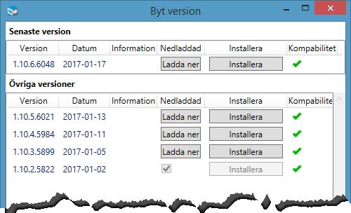 Installera en uppdatering 1.