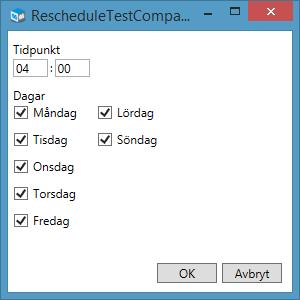 Ändra schemalagd kopiering 1. Behöver du ändra en schemalagd kopiering markerar du testdatabasen under fliken Testdatabaser i installationshanteraren och klickar på knappen Redigera.