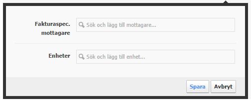 1. Ange den person som ska vara mottagare genom att börja skriva namn eller personnummer i översta fältet. En lista på förslag visas varefter du kan klicka på önskad person för att välja denne.