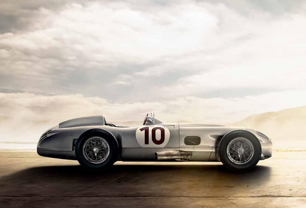 56 Vad vore motorsporten utan Mercedes-Benz? Den första bilen som vann en racertävling drevs av en motor från Daimler.