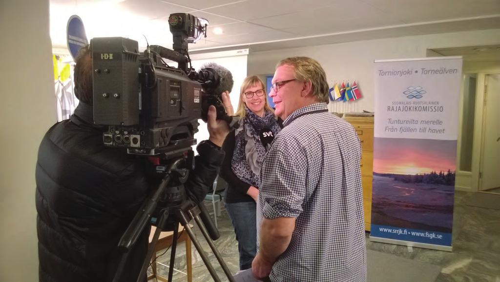 Lisa Lundstedt intervjuades av SVT Norrbotten den 9 november om översvämningsfrågor.