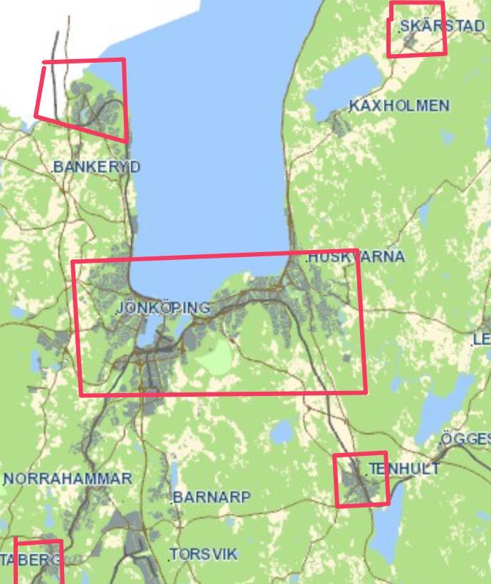 forskning (Se t.ex. Pamp 1978:55-56), och sydgränsen för skorrande r-ljud går genom Jönköpings kommun i höjd med Jönköping (Pamp 1978:55).