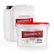 Tätskikt Fescoseal A+B Fescoseal A+B är en mycket flexibel, snabbtorkande 2 komponents fuktskydd som används bakom plattbeläggningar på golv och väggar. Både lämplig för inom- och utomhusbruk.