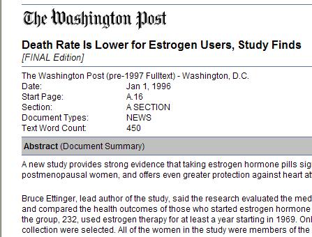 Långsiktiga effekter av östrogen brist