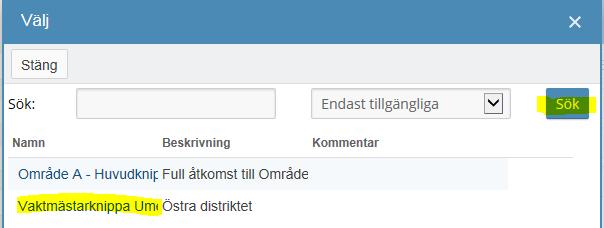 3.2. Låna ut nyckelknippa Klicka på knappen Låna ut och en ny sida öppnas. Börja med att skriva in och välja nyckelmottagare.