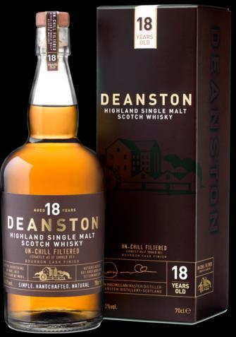 1. Deanston, Bourbon Cask, 18 YO Buteljerat guld! Deanston 18 YO är lite simmig och tjockflytande vilket brukar innebära sötma och torkad frukt.