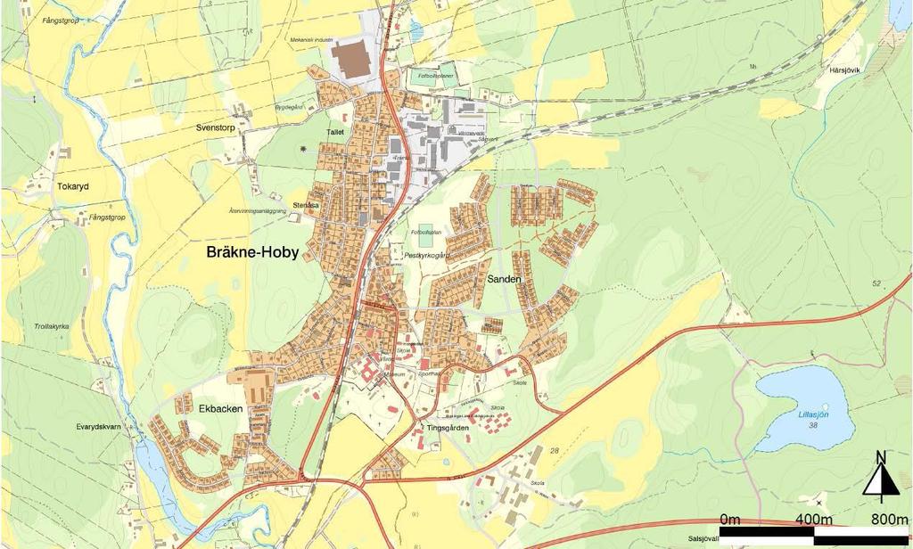 20(60) 308 Dnr 2018-000405 217 Reiss - Ansökan o planbesked för bostadsbebyggelse i grupp och förskola, Bräkne-oby, Ronneby koun Saanfattning Svenstorp 2:9 och Svenstorp 14:5, Bräkne-oby, Ronneby