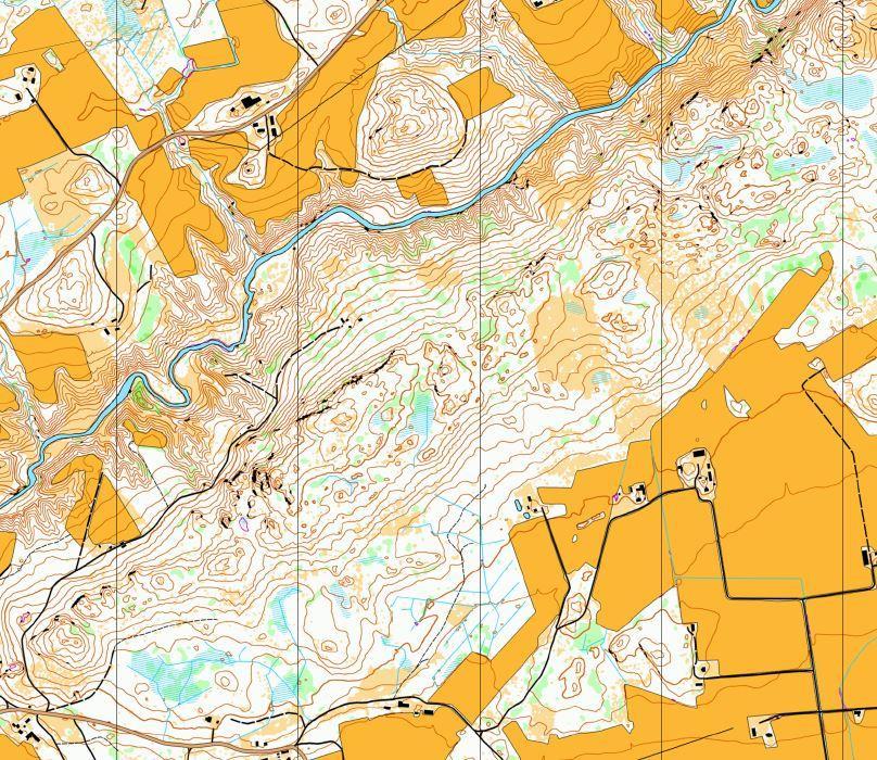 Norra området Åtminstone banorna klart över 10 km på 1:15000- karta hinner över till det norra området, övriga kanske håller sig på det södra området.