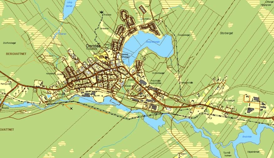 3 Fördjupade bedömningar 3.1 Vägtrafik Vägtrafik bedöms påverka miljökvalitetsnormerna NO 2, PM 10, PM 2,5 och bensen. Vägtrafiken inom Dorotea redovisas nedan.