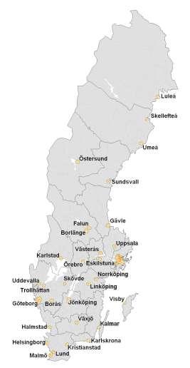 6 Vilka tätorter ingår 36 orter färdiga 77 tätorter tillkommer Täcker in