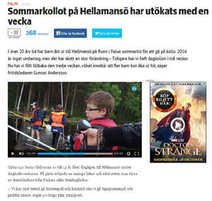 Hellmansö i sjön Runn för