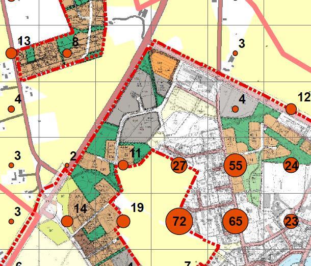 1-9 Naturskydd Inom planläggningsområdet finns inga naturskyddsområden eller Natur 2000-områden. 3.1.3 Den byggda miljön Boende och befolkningens struktur Inom planläggningsområdet finns ingen bosättning.