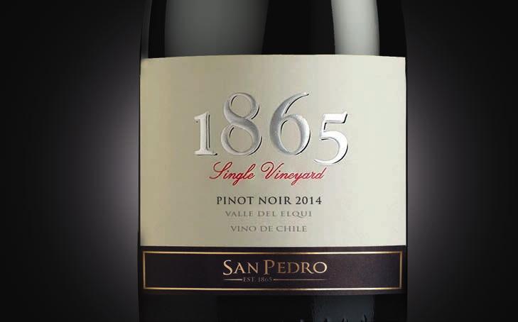 12/kolli Producent Viña San Pedro Druvor Cabernet Sauvignon Ursprungsland Chile Distrikt Maipo Valley 1865 Pinot Noir Nr 1050506 135,10 kr 75 cl 6/kolli Producent Viña San Pedro Druvor Pinot Noir