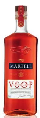 MARTELL FRANKRIKE COGNAC SUPER PREMIUM Martell VS Single Distillery Nr 1050518 303,95 kr 70cl 6/kolli Nr 1050519 174,20 kr 35cl 12/kolli Nr 1007395 320,70 kr 12x5cl 8/kolli Doft Mild och mjuk med