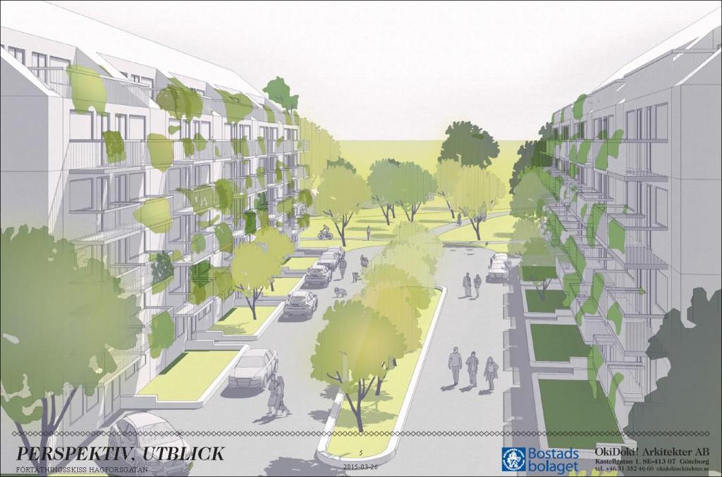 Modellstudie sedd från Hagforsgatan Förutsättningar Kommunens översiktsplan