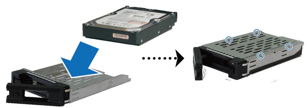 Hårdvaruinställning 2Kapitel Verktyg och delar för installation av disk En skruvmejsel Minst en 3,5 eller 2,5 SATA-disk (vänligen besök www.synology.com för kompatibla diskmodeller.
