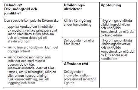 Delmål a2 VC Interna diskussioner, möten? sido?