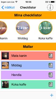 tryck plus 2. välj om du skapa checklista eller mall 3. skriv en titel 4. välj en kulör (valfritt) 5. välj en bild (valfritt) 6.