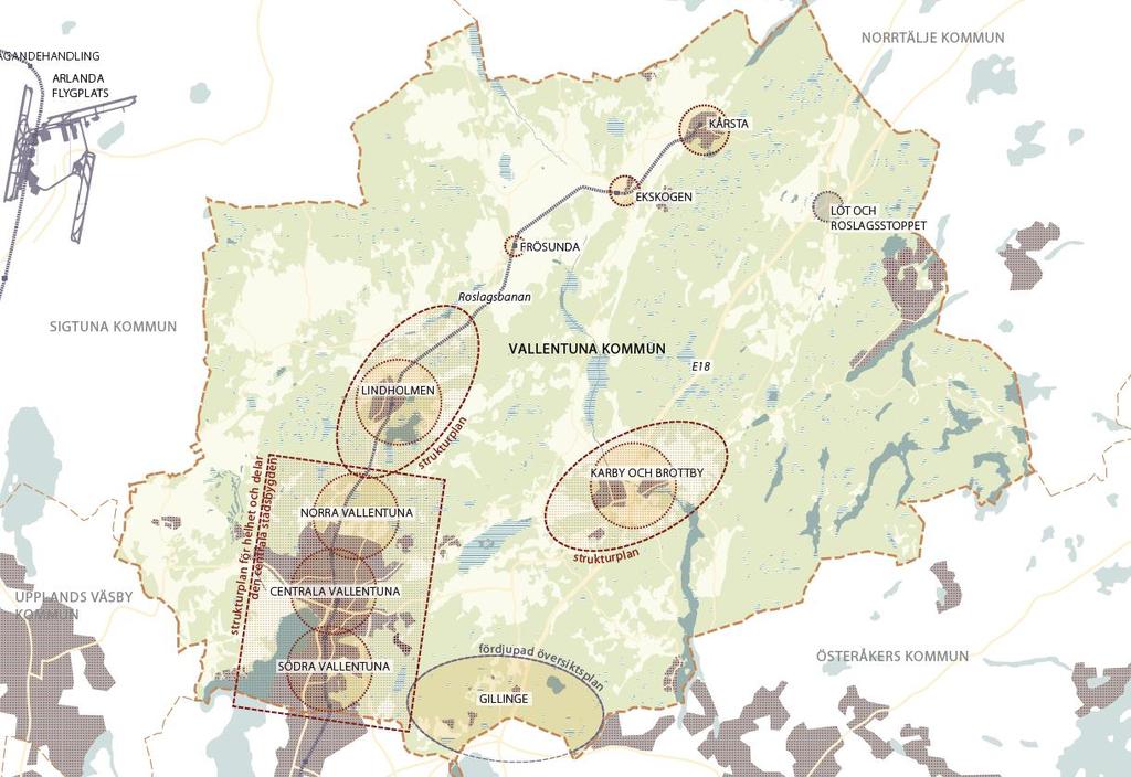 Strategier för fysiska utvecklingen Växa hållbart Samordna bebyggelse och