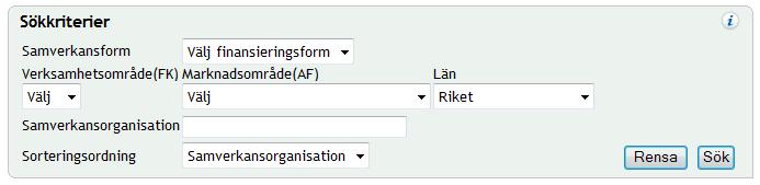 Du kan välja alternativ i den aktuella rullistan skriva in ett specifikt namn använda *-tecknet (den så kallade wildcard -funktionen) och