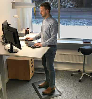 Ergonomiska mattor Beroende av din miljö har vi säkert en