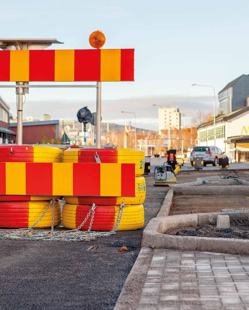 n n n Sundsvall växer Heffners allé får ny beläggning i ett av alla byggen som pågår runt om i Sundsvall.