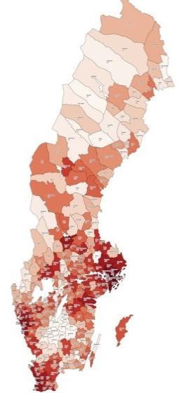 Tyresö Solna Danderyd Värmdö Upplands Väsby Malmö Lomma Leksand Norrtälje Stenungsund Lilla Edet Öckerö Åstorp Linköping Falkenberg Gnesta Orust Vadstena Borås Boxholm Arboga Falun Oxelösund