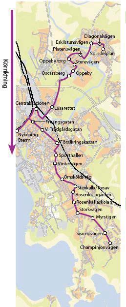 Tidtabellen En gemensam tidtabell kommer tas fram för både stads och landsbygdstrafik i Västerås. I tidtabellen ska linjekartor på samtliga linjenät finnas.