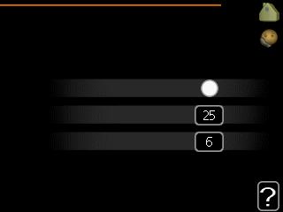 Meny 1.9.9 nattsvalka (tillbehör krävs) starttemp. frånluft Inställningsområde: 20 30 C Fabriksinställning: 25 C min diff.
