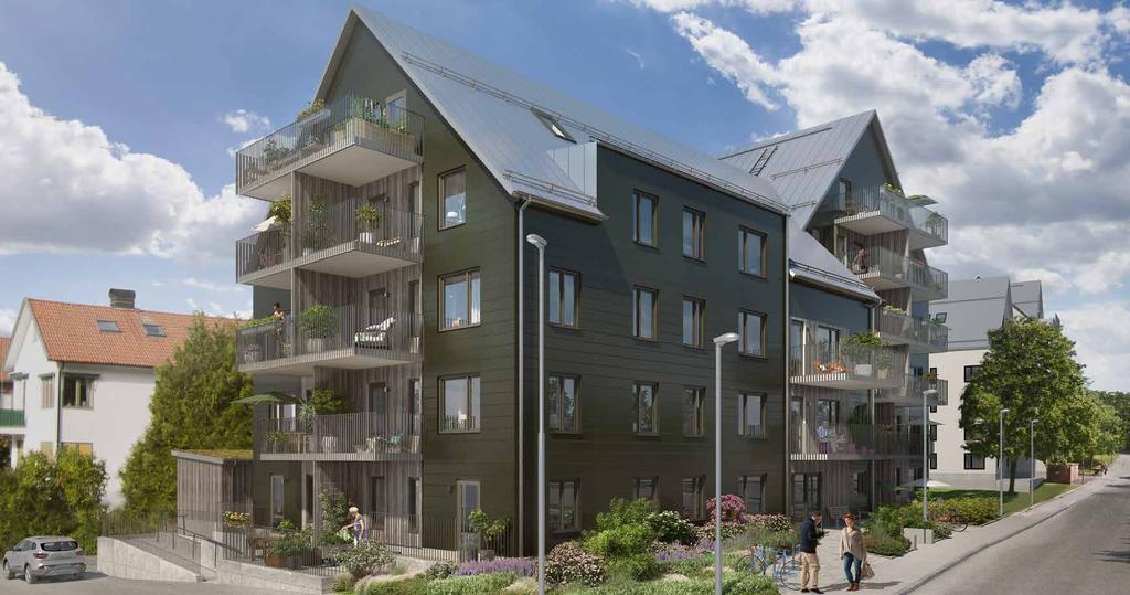 ARKITEKTUR Flerbostadshus med villakänsla Villa Nedergård är en byggnad som präglas av villakaraktär och ljusa lägenheter.