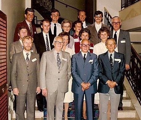 Björn A Stora släktmötet 1982 Eriks ättlingar med respektive.