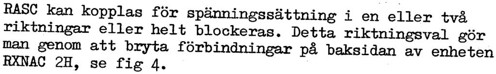 INSTÄLLNING Funktinsgränserna för spänningsskillriad ch fasvinkelskillriad ställs in på graderade skalr på mätenheten RXNAA 4.