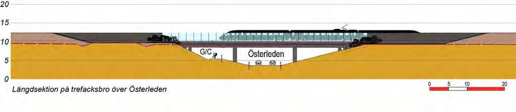 berg. kilometer 85+000 km 8+000 Vareborg km 8+000 Österleden Söder om Österleden Söder om tunneln 0 0 5 0 km 79+000