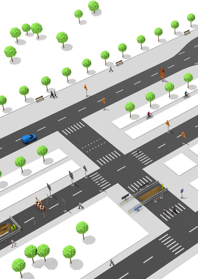 VAD BEHÖVER DU? TILLGÄNGLIGHET För att underlätta framkomligheten för oskyddade trafikanter, som fotgängare och cyklister, erbjuder vi bland annat gångbroar och GC-Räcken.