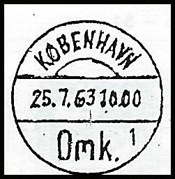 K står för Köbmagergades huvudpostkontor. Fram till 1918, fanns två postkontor i Köpenhamn. Det ena var Köbmagergades nämnt ovan och det andra var postkontoret på järnvägens bangård.