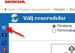 Välj reservdel för att