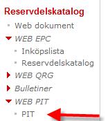 Hitta del via Part Identification Tool P I T-fortsättning Man kan även starta PIT programmet