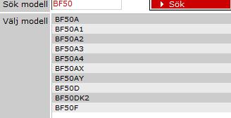 alla modeller För att söka enligt alternativ 3, så skriver man in en del av