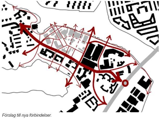 Park Det exklusiva vattenläget ska utnyttjas för publika ytor närmast vattnet.